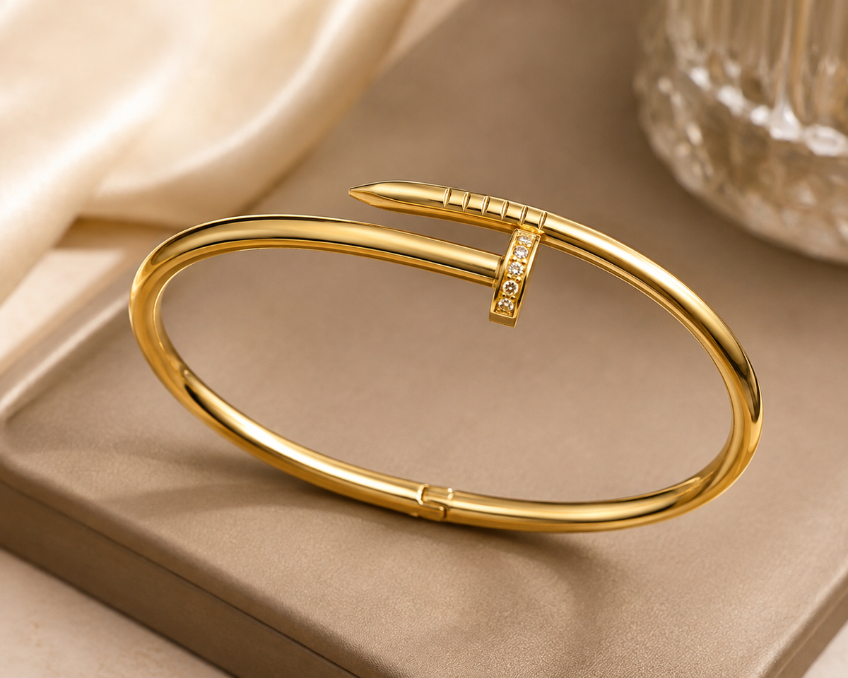 The Vittoria Nail Bangle – Gold or Silver